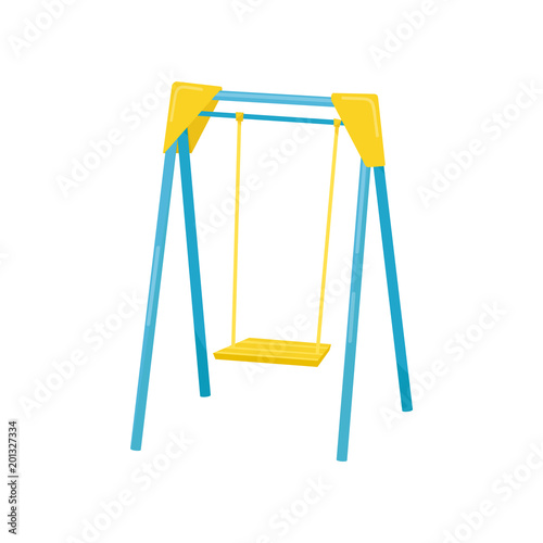 Swing, kids playground element vector Illustration on a white background