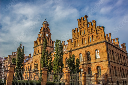 Old university campus classic facade