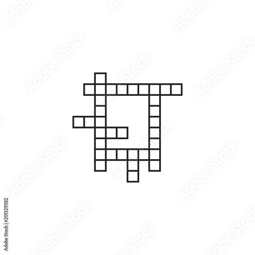 Crossword vector icon