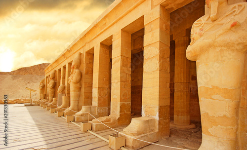 Ancient Temple of Karnak in Luxor, Egypt photo