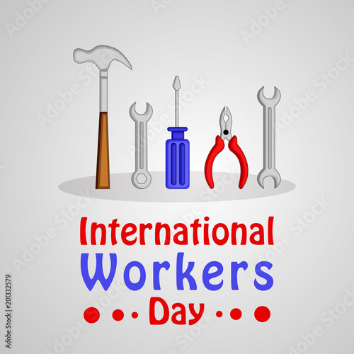 Illustration of International Worker's Day background