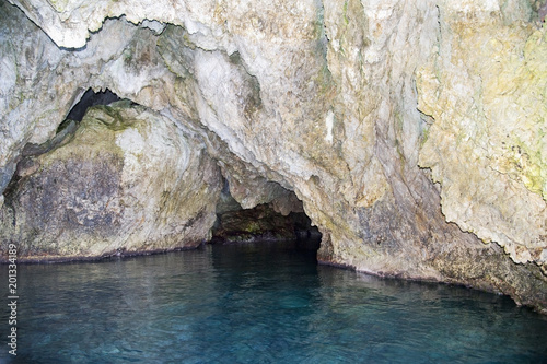 A natural big sea cave along the Cilento seacoast, Italy.