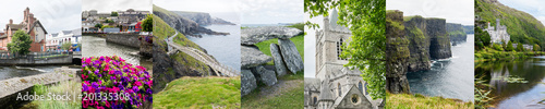 Landscapes of Ireland, banner with a series of photos