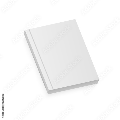  White realistic blank brochure.