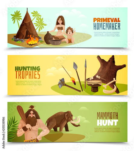 Cavemen Horizontal Banners