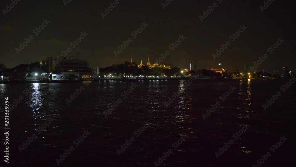 grand palace at night scene from the river grand palace at night scene from the river