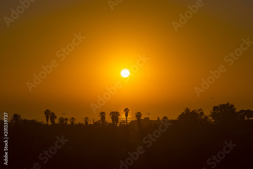 Sunset over Atlantic Ocean in Agadir Morocco Africa © Savvapanf Photo ©
