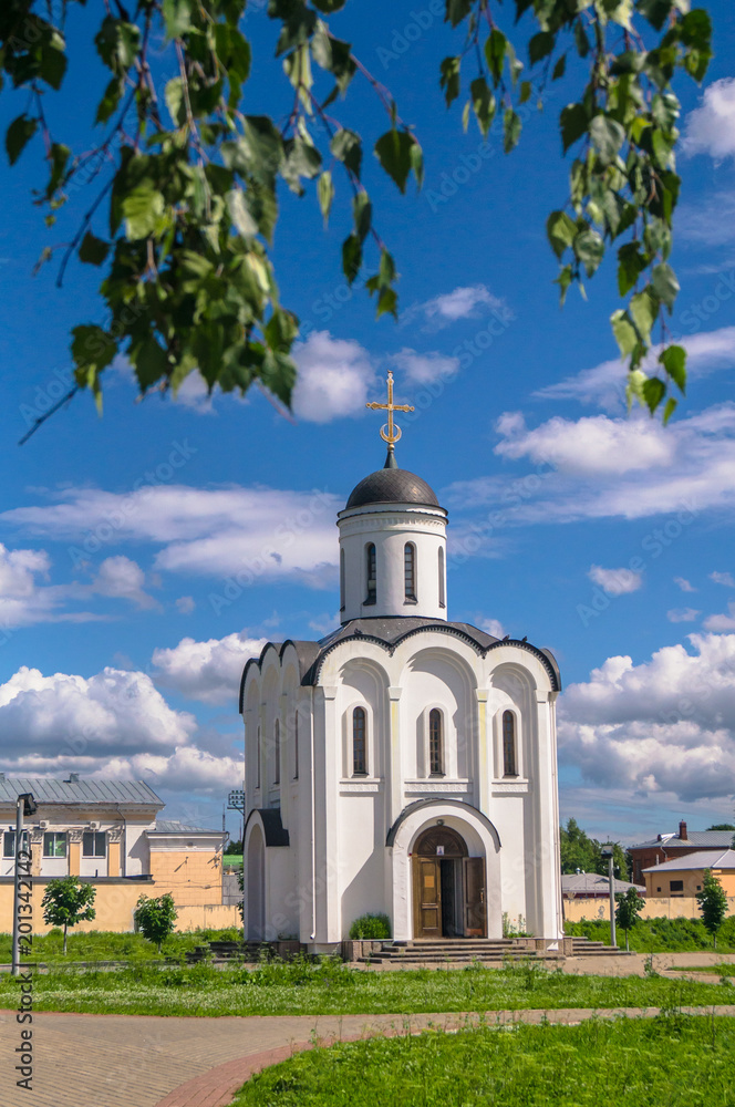 Fototapeta premium The Church of St.Michael the Grand Prince of Tver, who is known as heavenly patron of city of Tver, Russia, Tver.