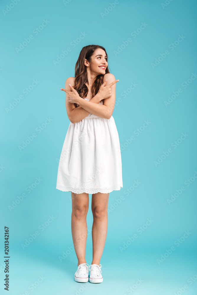 Full length portrait of a smiling young girl Full length portrait of a smiling young girl