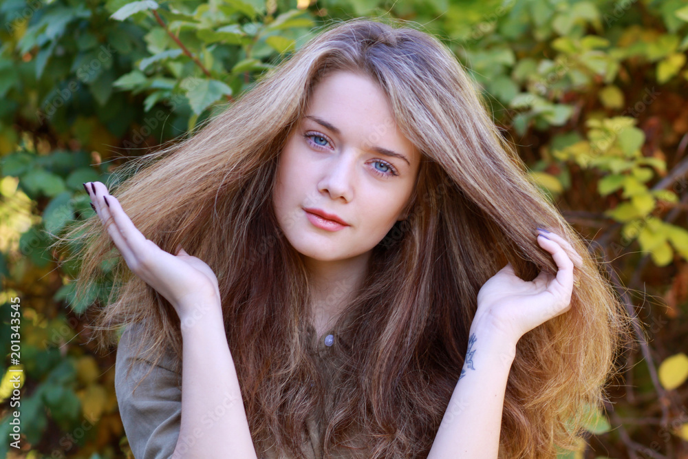 Fototapeta premium Young blonde woman