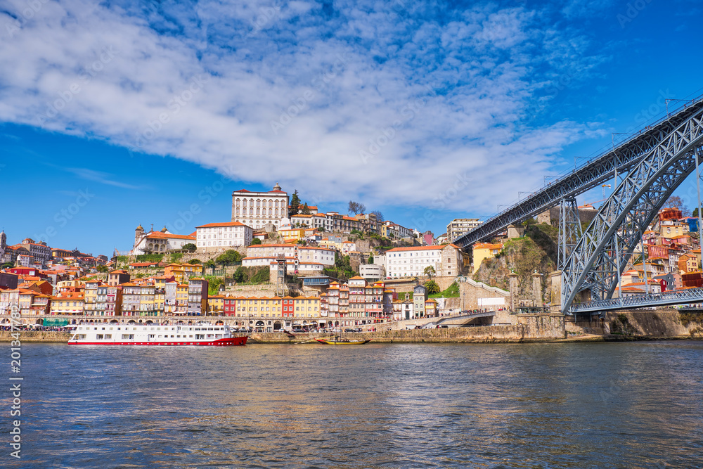 Luis I Bridge across Douro River, Old Porto,