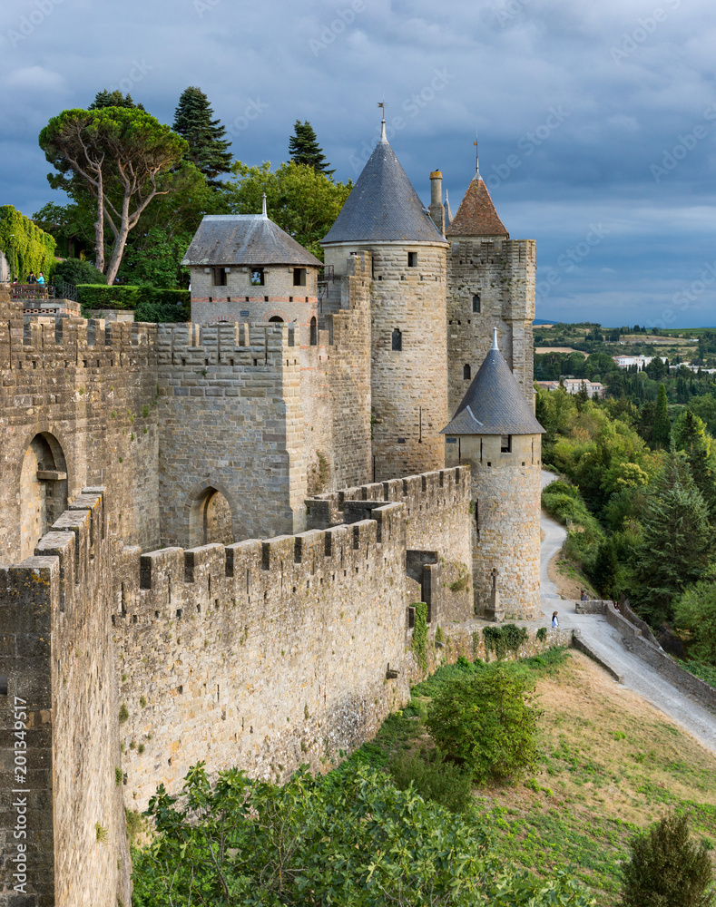 Carcassonne castle in the south of France