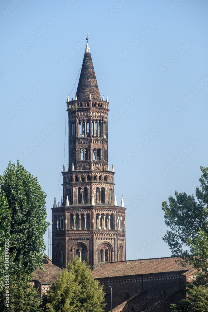 Chiaravalle Milanese, belfry of the church