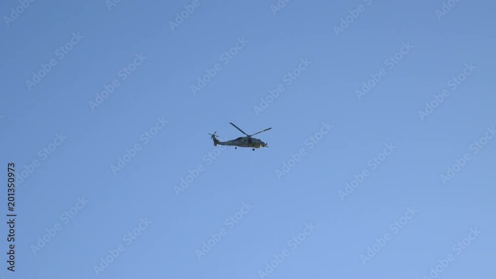 Professional video of helicopter flight in the sky in 4k slow motion 60fps Professional video of helicopter flight in the sky in 4k slow motion 60fps
