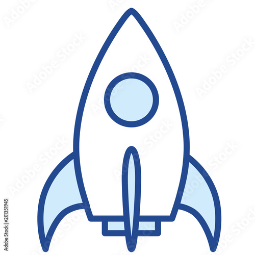 Weltraumrakete Vector Icon