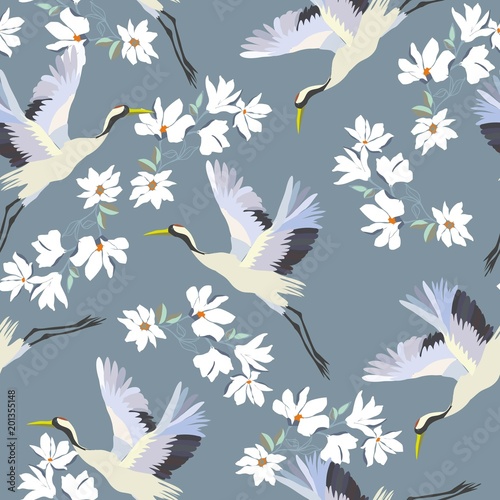 crane, pattern, vector, illustration photo