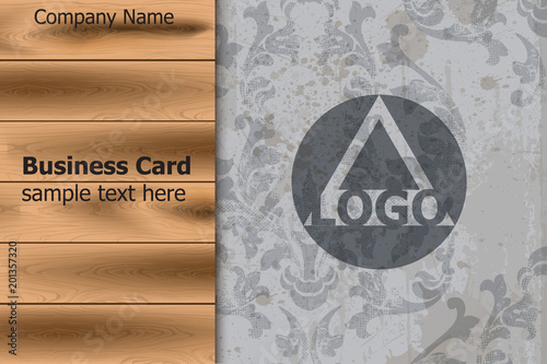 Logo design template layout Vector. Ornamented backgrounds