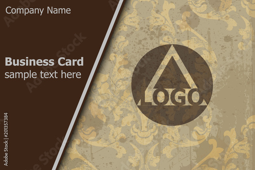 Logo design template layout Vector. Ornamented backgrounds