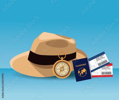 Travel around the world concept vector illustration graphic design
