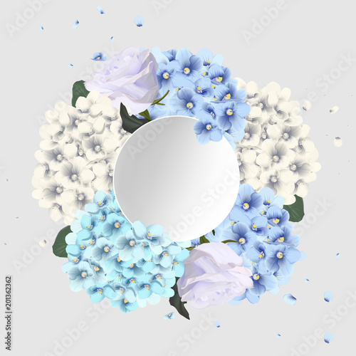 floral vector art in watercolor style for sales, 8 March, wedding, Valentine's Day, Mother's Day.