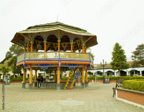 The Mudejar Style Kiosk, Neomudejar Art, Chignahuapan - Puebla Mexico photo