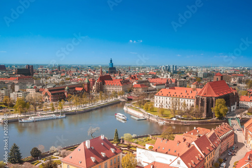 Obraz na płótnie Wroclaw city w salonie