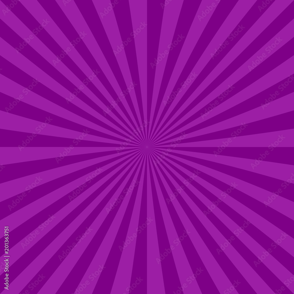 Purple abstract ray burst background from radial stripes - vector design Purple abstract ray burst background from radial stripes - vector design