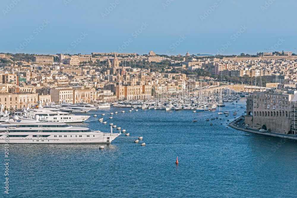 harbor at Valletta in malta