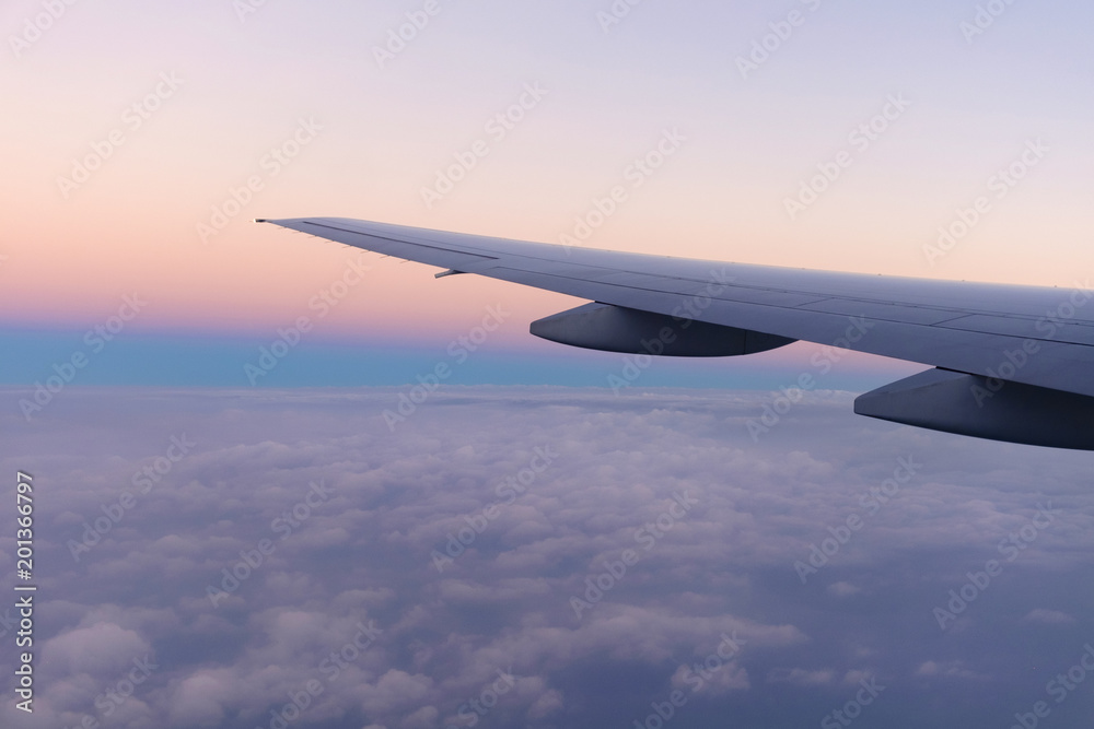 wing plane on the sky wing plane on the sky