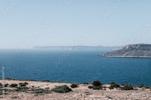 seascape with cliff in malta