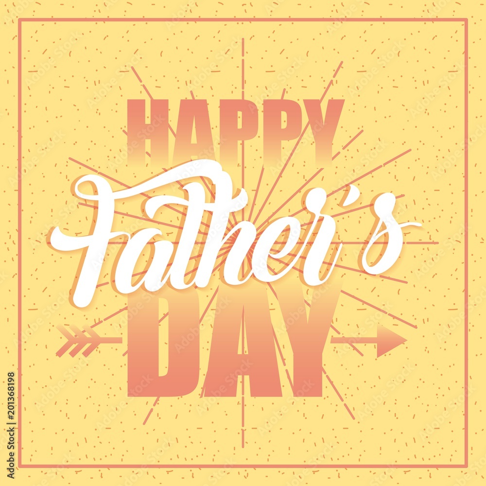 Obraz premium happy fathers day arrows degrade background dad celebration love vector illustration