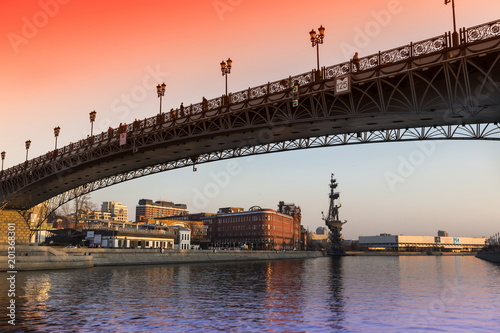 Bridge over Moscow-river, Moscow. Russia.