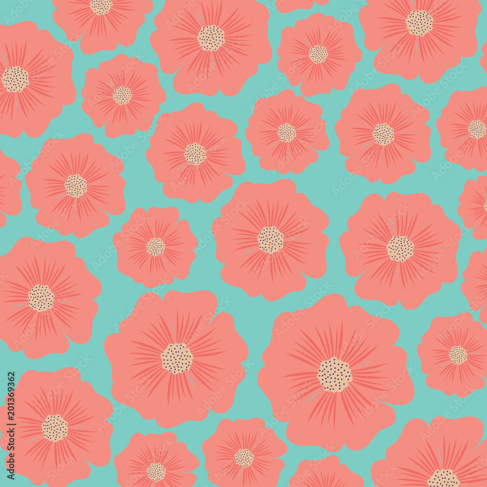 floral background, colorful design. vector illustration