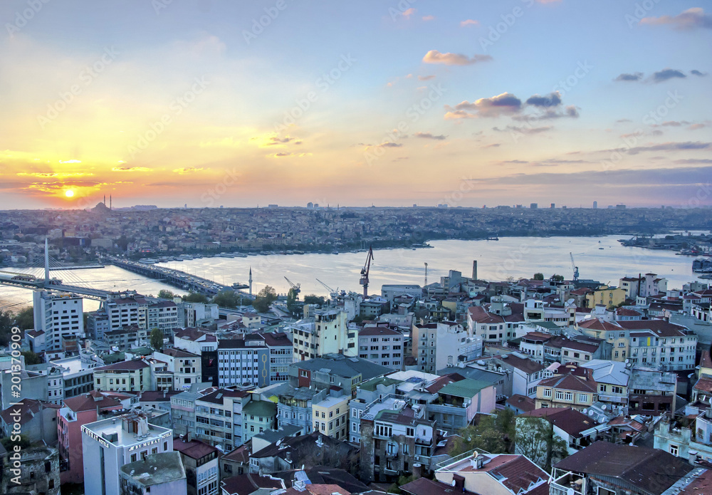  Istanbul sunset panorama