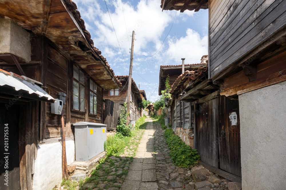 Houses of the nineteenth century in historical town of Kotel, Sliven Region, Bulgaria