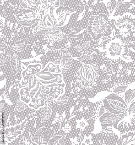 traditional floral ornament. in lace style