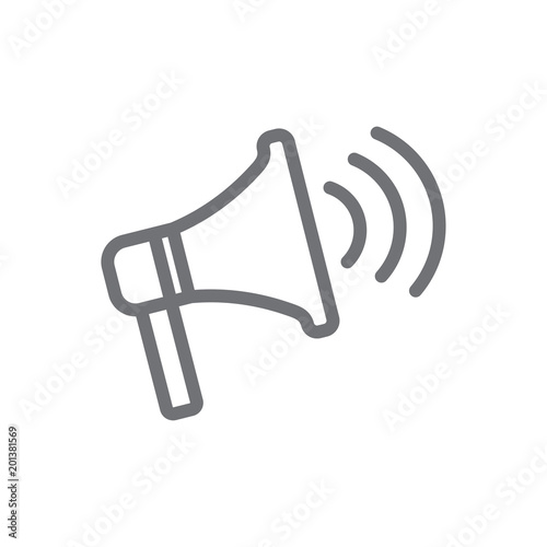 Spokesperson icon - person in a marketing position networks & coordinates with others