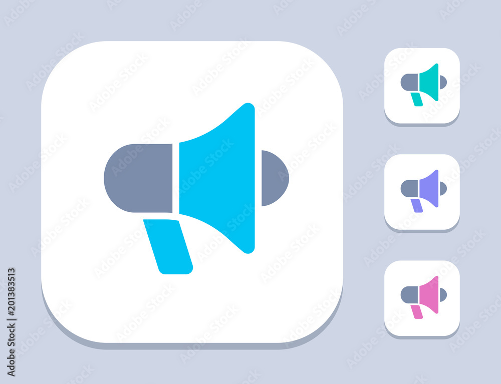 Loudspeaker - LED Duo Icons. A professional, pixel-perfect icon.