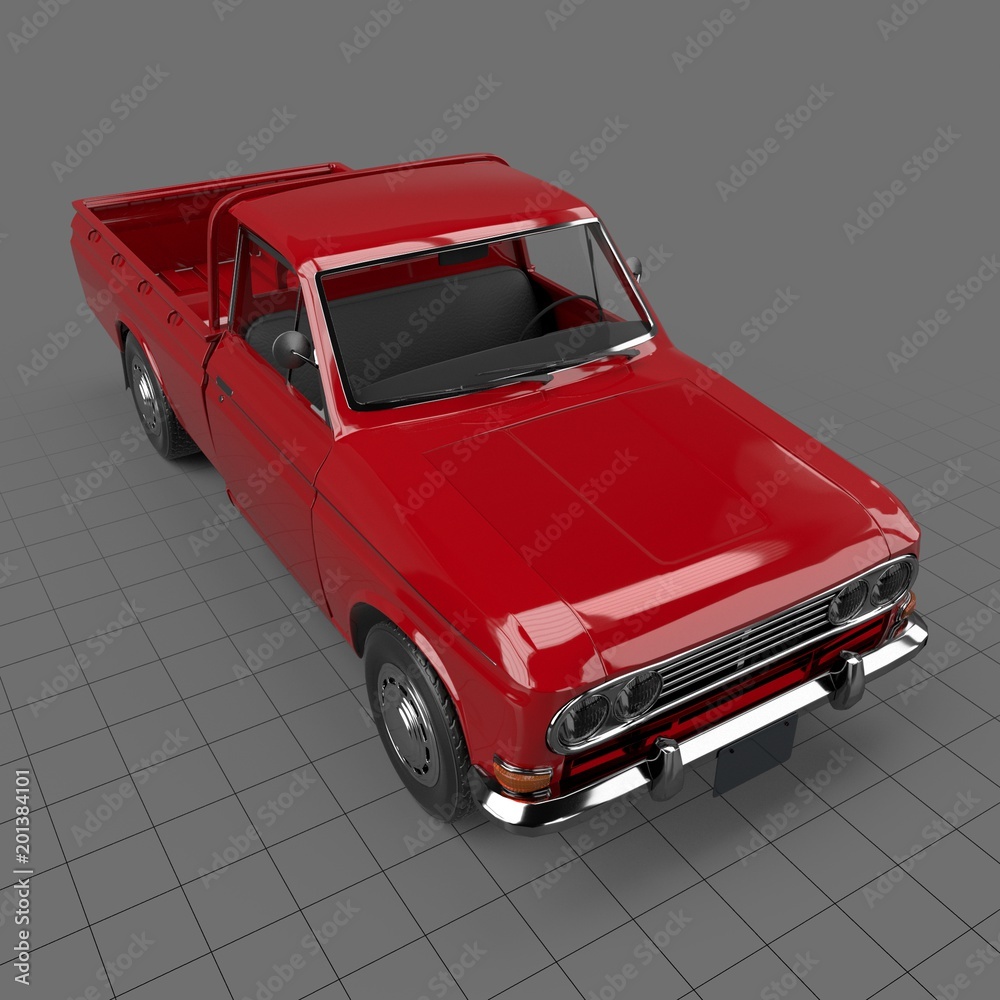 Mini pickup truck Stock 3D asset | Adobe Stock