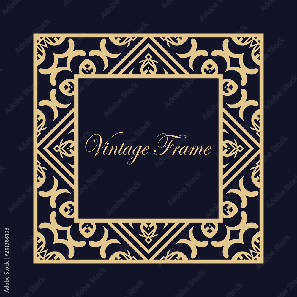 Art Deco frame border