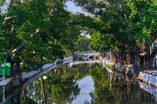 Khlong Rob Krung Canal in Bangkok, Thailand