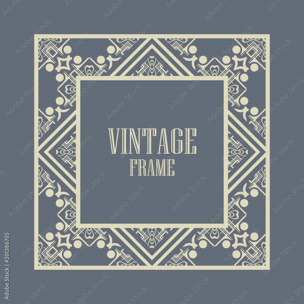 Art Deco frame border Art Deco frame border