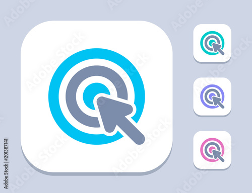 Pointer Click - LED Duo Icons. A professional, pixel-perfect icon.