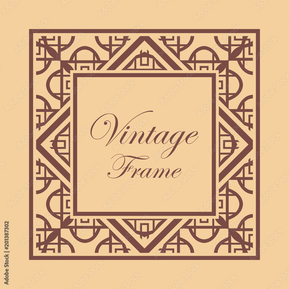 Art Deco frame border Art Deco frame border