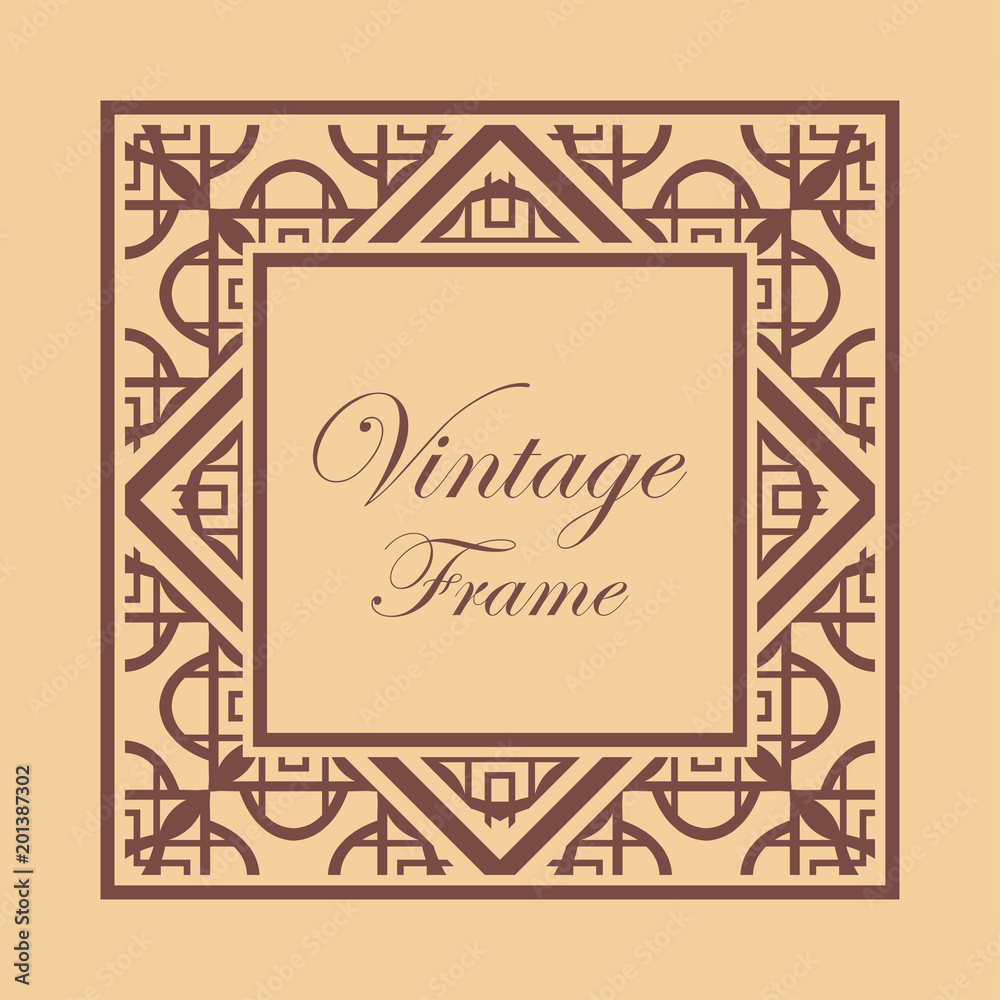 Art Deco frame border