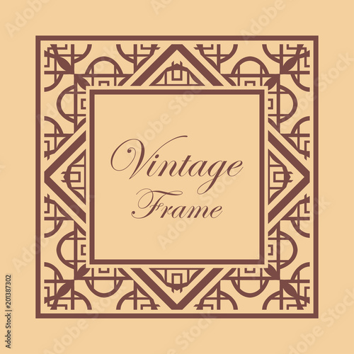 Art Deco frame border © Vectorartist