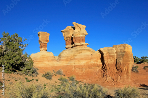 Hoodoos at Devil's Garden, Grand Staircase-Escalante National Monument, Utah, United States, USA photo