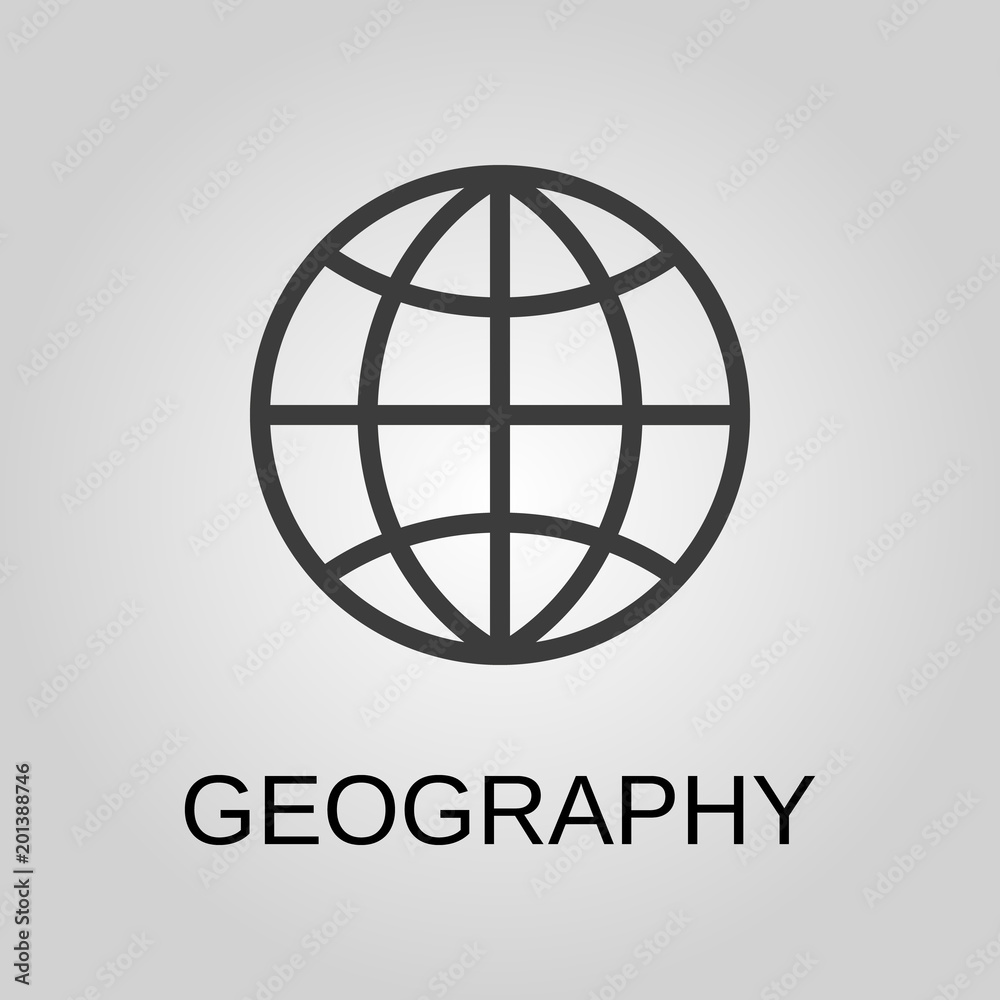 Geography icon. Geography symbol. Flat design. Stock - Vector illustration Geography icon. Geography symbol. Flat design. Stock - Vector illustration