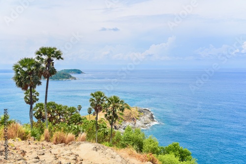 Beautiful Scenery of Promthep Cape at the Southernmost Point of Phuket in Thailand