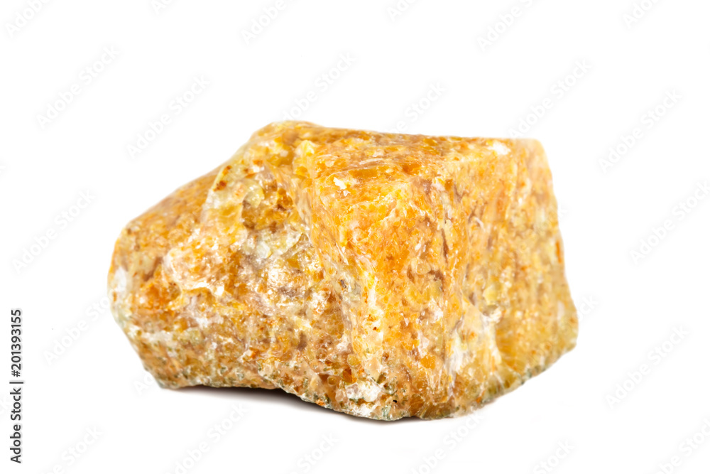 Macro shooting of natural gemstone. The raw mineral is opal, Madagascar. Isolated object on a white background. Macro shooting of natural gemstone. The raw mineral is opal, Madagascar. Isolated object on a white background.